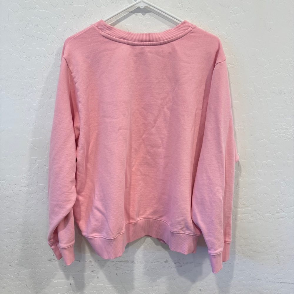 Lilly Pulitzer BALLAD Sweatshirt Pink Hearts Gem Hearts Womens XL Lounge - Picture 6 of 9